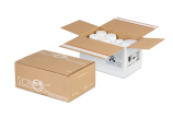 Für noch mehr Aufmerksamkeit im Online-Versandhandel: Bedruckt mit Ihrem Logo/Design kommt die COMFORT-BOX RETURN PLUS besonders gut an. Rufen Sie uns an, wir beraten Sie gerne.