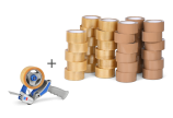 Selbstklebeband Sets mit rPET RECYCLING 36 Rollen + Handabroller