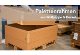 Palettenrahmen aus Wellkarton & Deckel