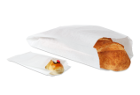 Papierfaltenbeutel weiss