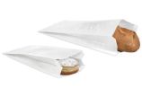 Papierfaltenbeutel weiss, aus Pergamin