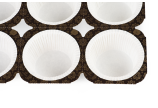 24 Cups pro Tray - dank Perforation einfach zu trennen