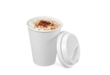 Heissgetränke-Becher PE-beschichtet weiss