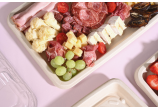 Servierplatte aus Bagasse