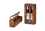 Flaschen-Geschenkkarton mit Sichtfenster Vintage