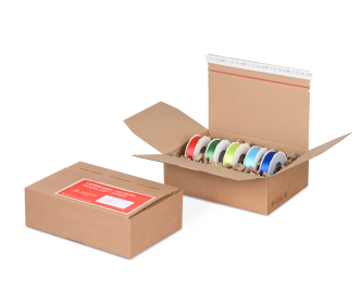 Versandkarton für SmallPac-Sendungen mit Selbstklebeverschluss