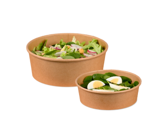 Salatschale aus Pappe rund