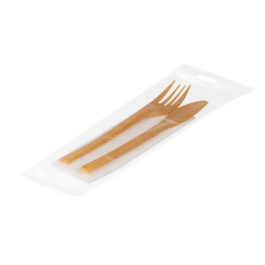 100 Stück WPC Mehrweg- Messer 18cm, Braun - Papier Weinand