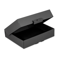 Klappschachtel schwarz mit Steckverschluss FULL BLACK