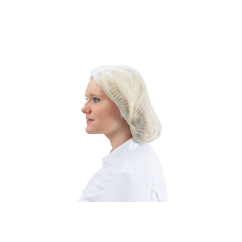 Einweg-Kopfhaube PP-Vlies, weiss