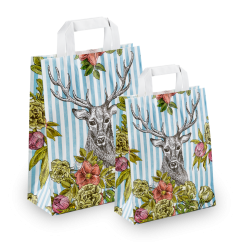 Papiertragetasche mit Hirschkopf