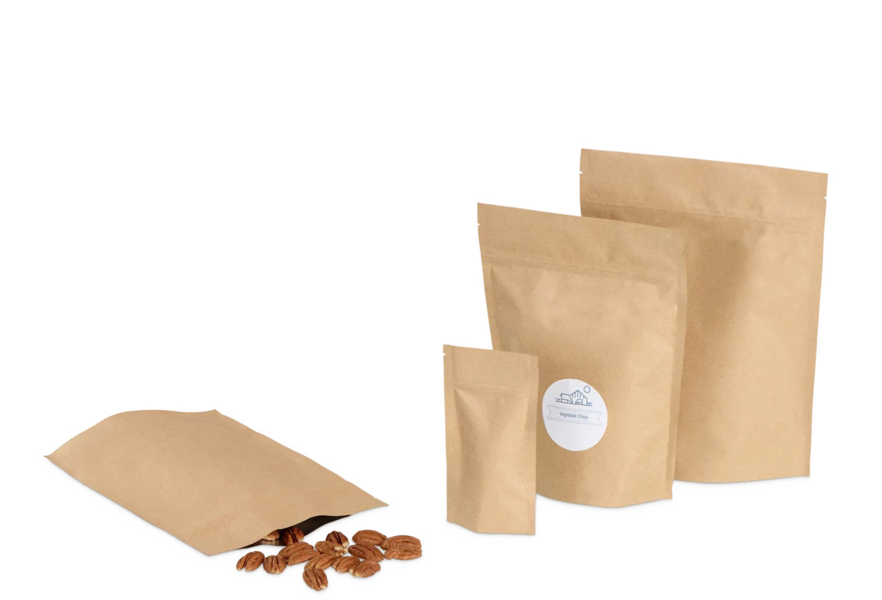 MECASEAL Standbodenbeutel Aromaschutz, Papier