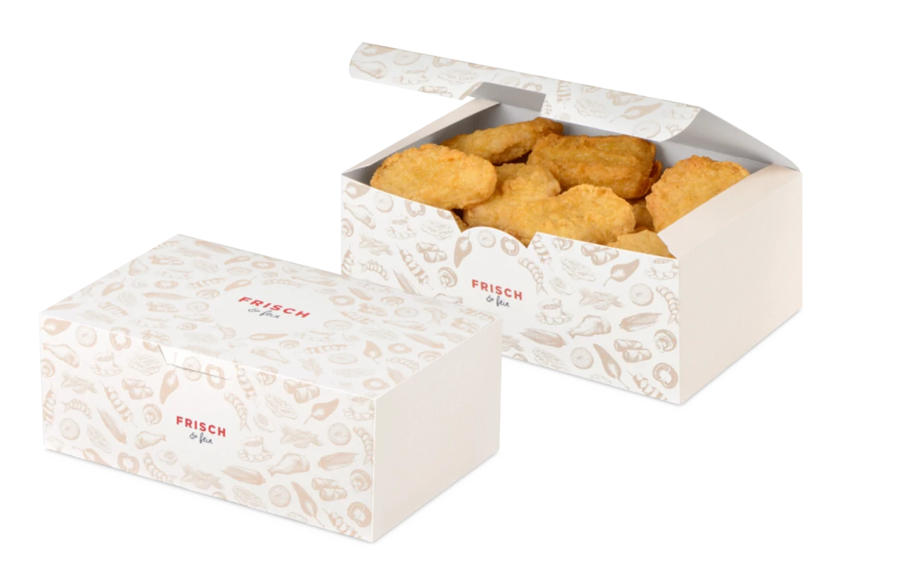 Snack-Faltbox «FRISCH & fein»