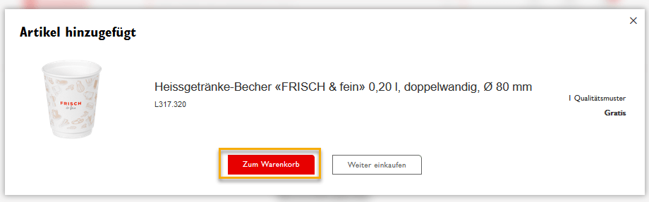 In den Warenkorb Erfolgsmeldung von RAUSCH