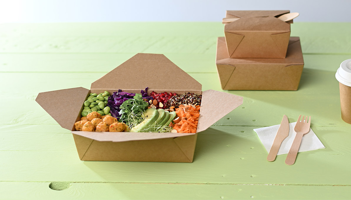 Lebensmittelverpackungen aus nachhaltigen Materialien
