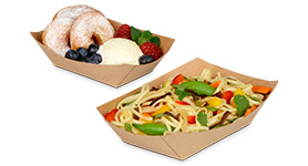 Braune Snack-Schalen Braune Snack-Schalen