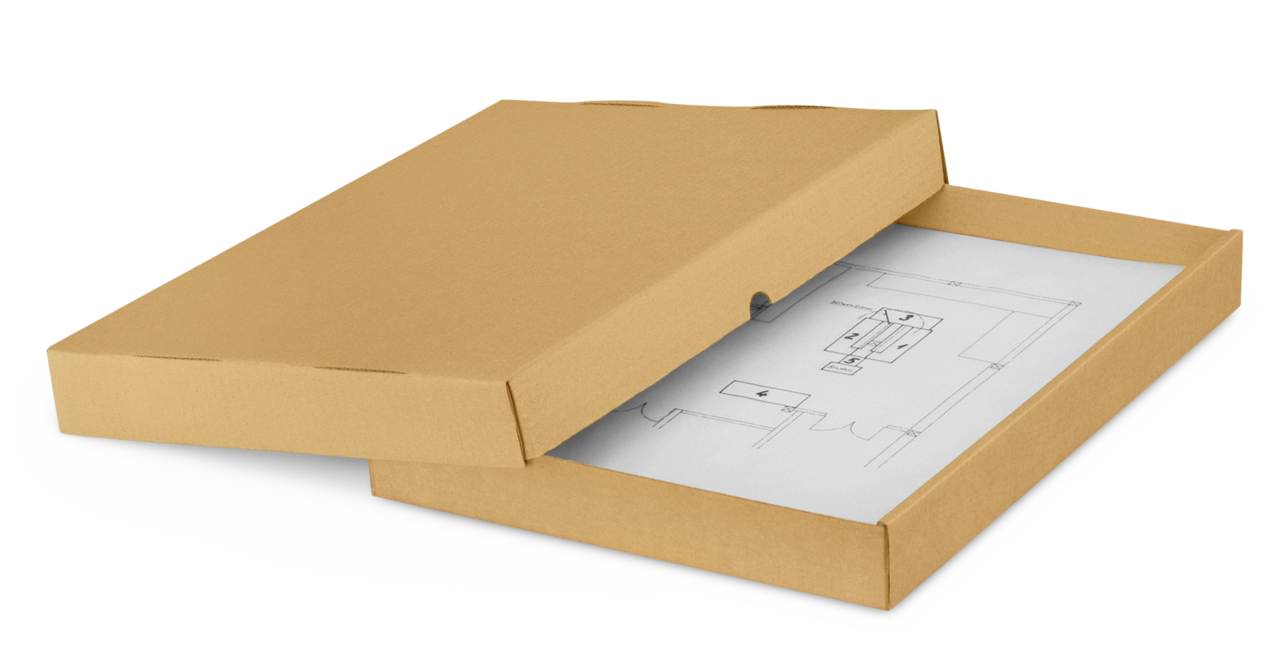 Stülpdeckelkarton braun