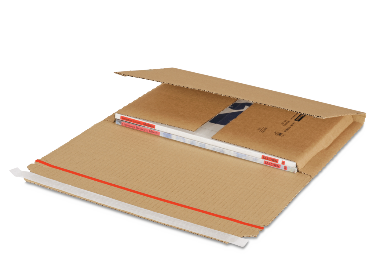 Kreuzverpackung / Buchverpackung braun MECAWELL® STRONG
