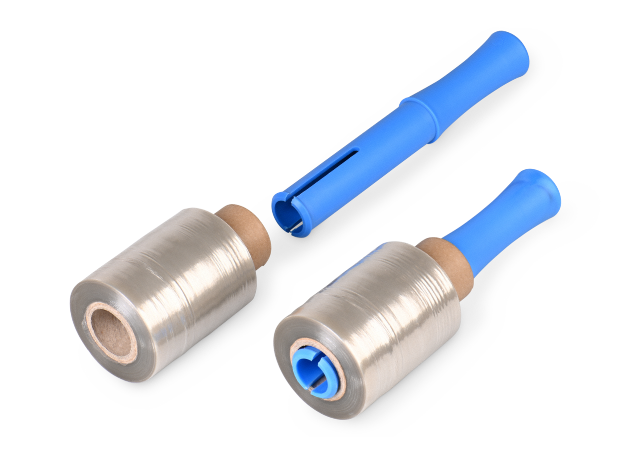 Mini-Stretchfolie RECYCLING, 17-23 µm 100 mm x 150 lfm
