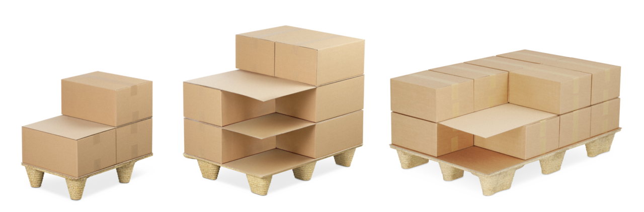 Palettenzwischenlage aus Wellpappe 