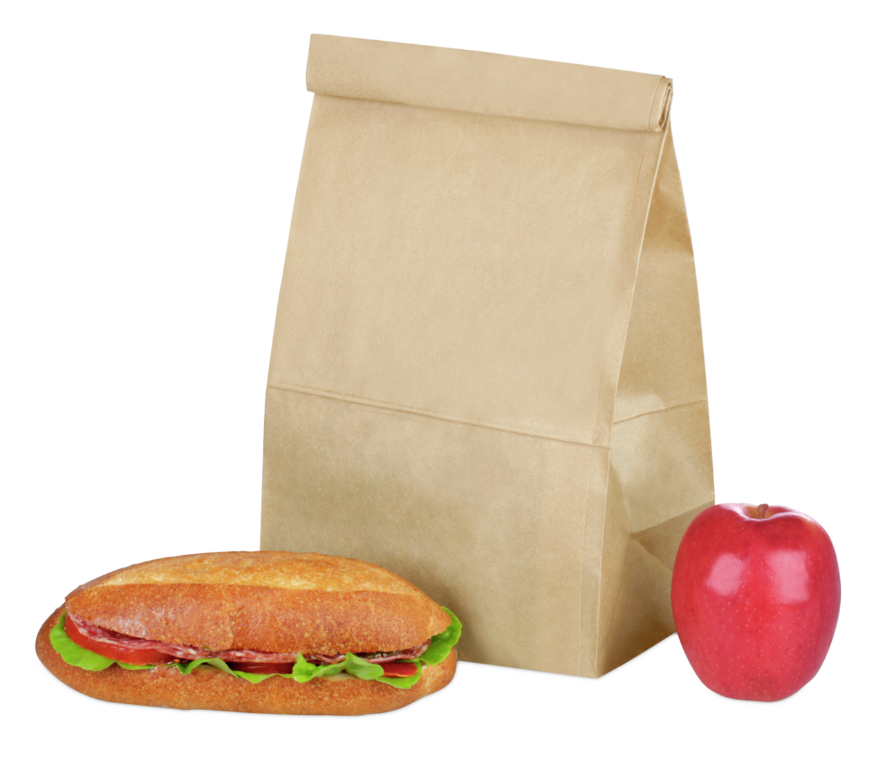 Lunchtüte aus Kraftpapier