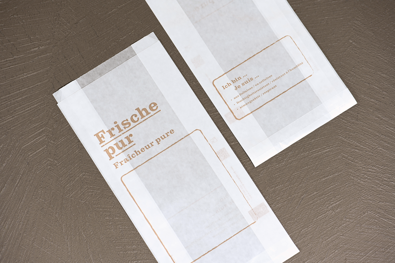 Papierfaltenbeutel «Frische pur»