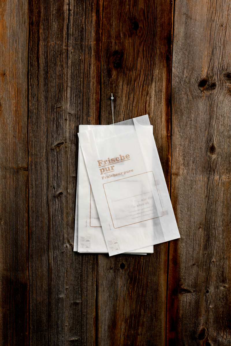 Papierfaltenbeutel «Frische pur»