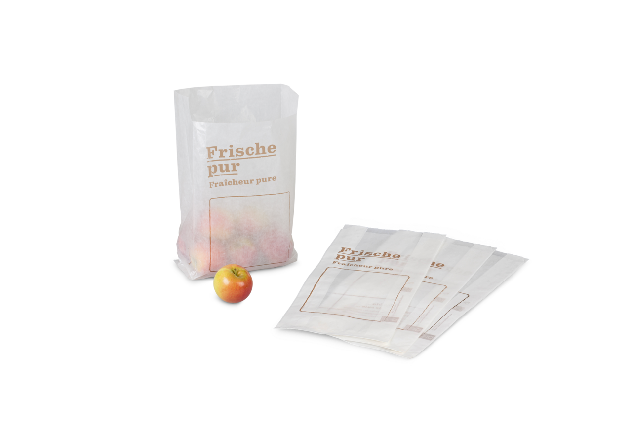 Papierfaltenbeutel «Frische pur»