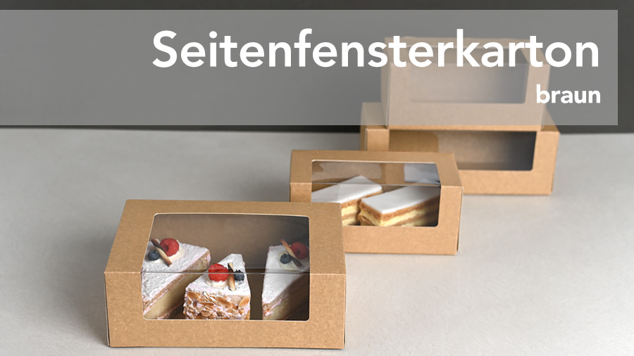 Seitenfensterkarton braun