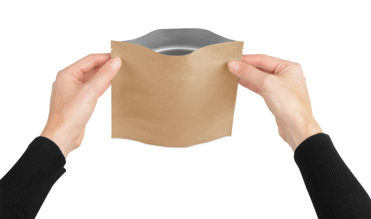 MECASEAL Standbodenbeutel Aromaschutz, Papier