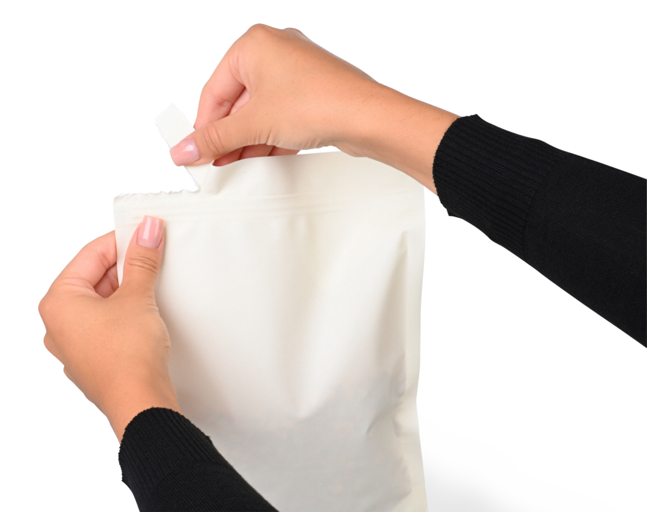 Doypack PE-Beutel recycelbar mit Aromaschutz
