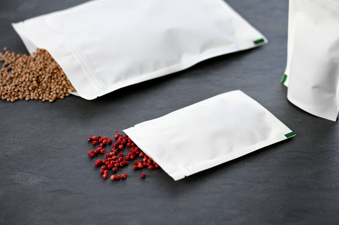 Doypack PE-Beutel recycelbar mit Aromaschutz