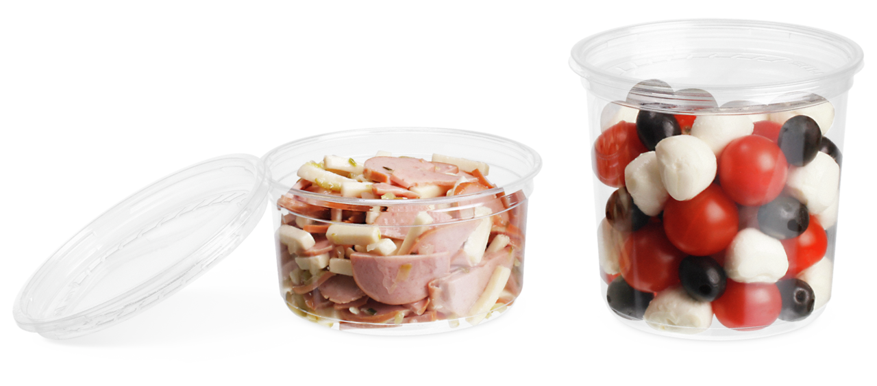 Gourmet-Runddose aus rPET & Deckel