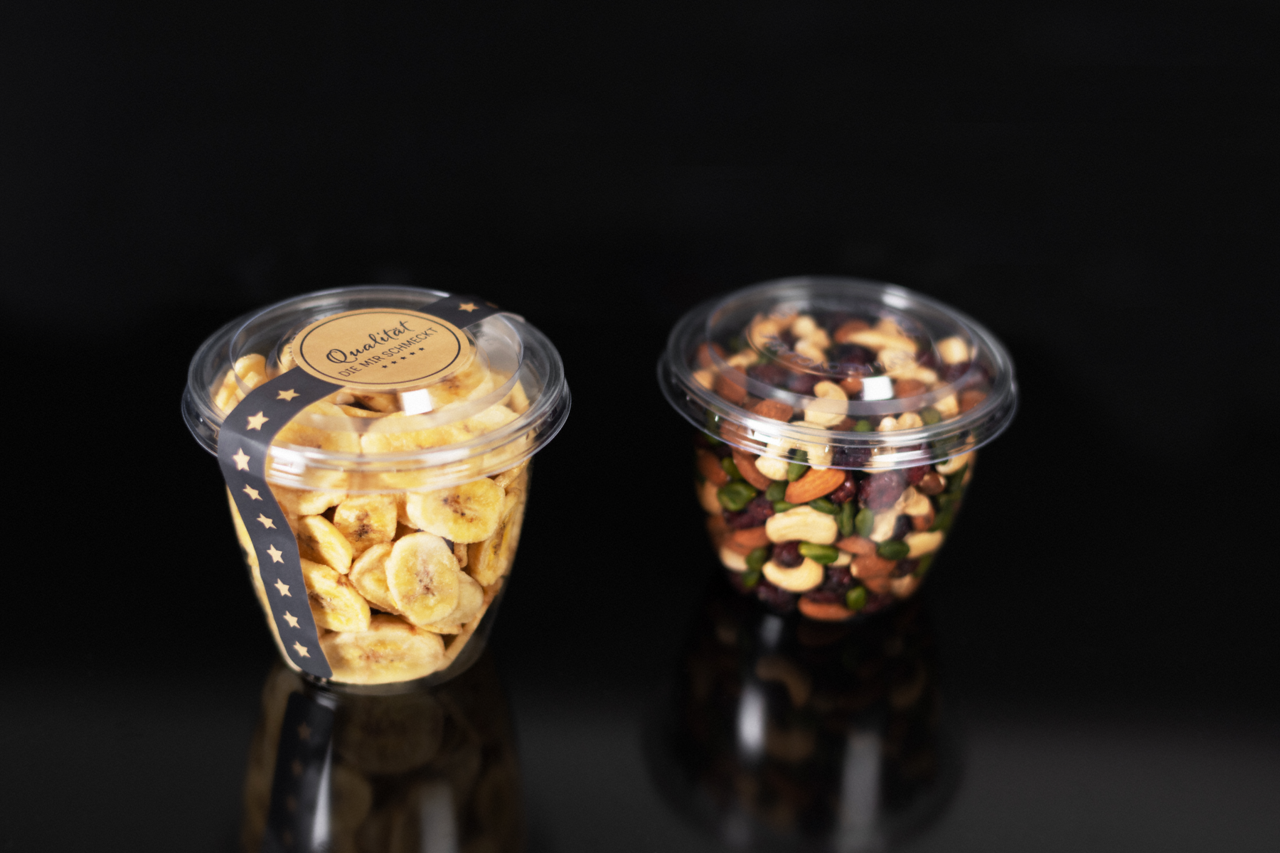 vielseitig einsetzbar für Trockenfrüchte, Nussmischungen, Feinkost, Salate, Süßes usw.