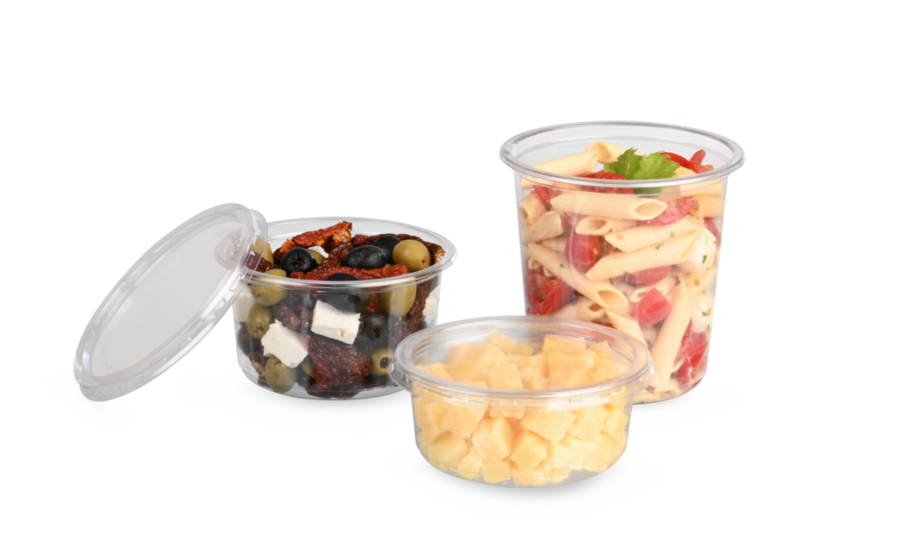 Gourmet-Runddose aus rPET CLASSIC & Deckel