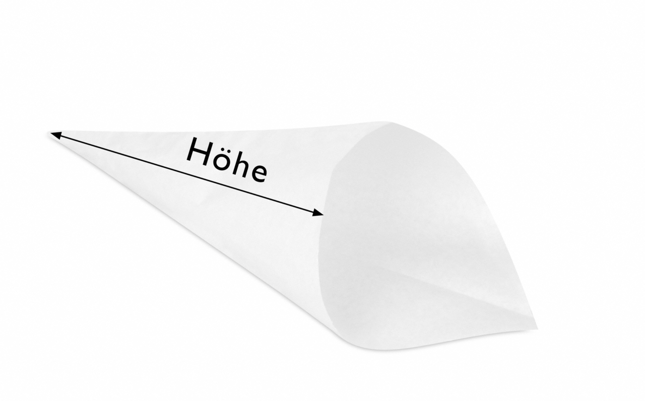 Spitztüte aus Pergamentersatz-Papier