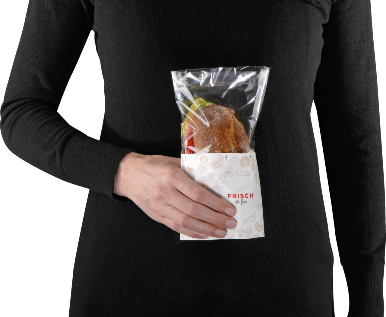Hochtransparenter Sichtstreifen – präsentiert Ihr Sandwich von seiner besten Seite.