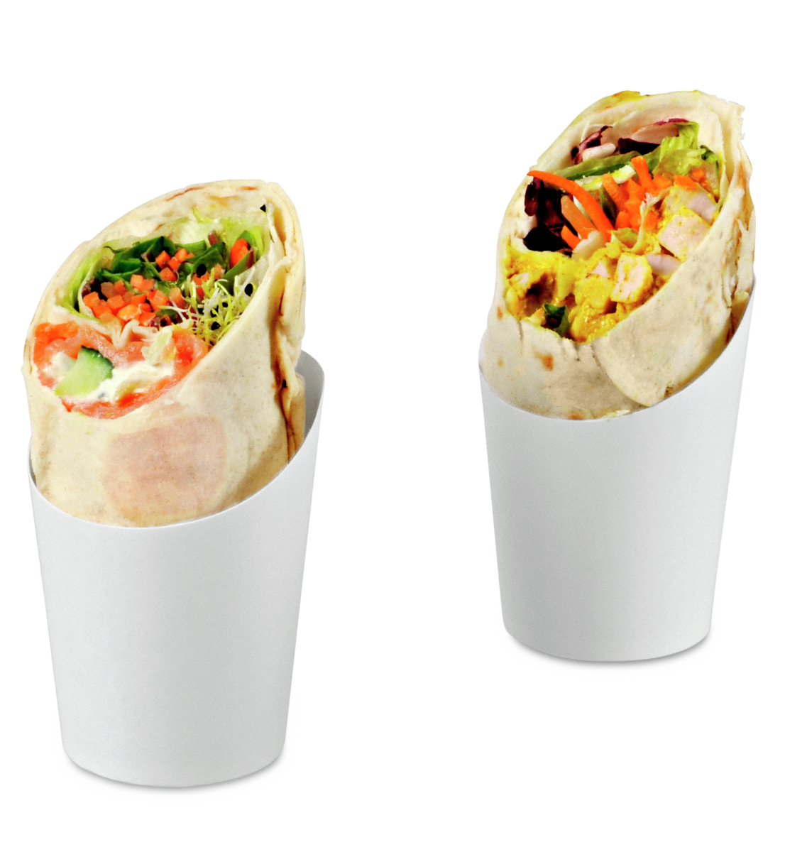 Wrap-Becher beschichtet