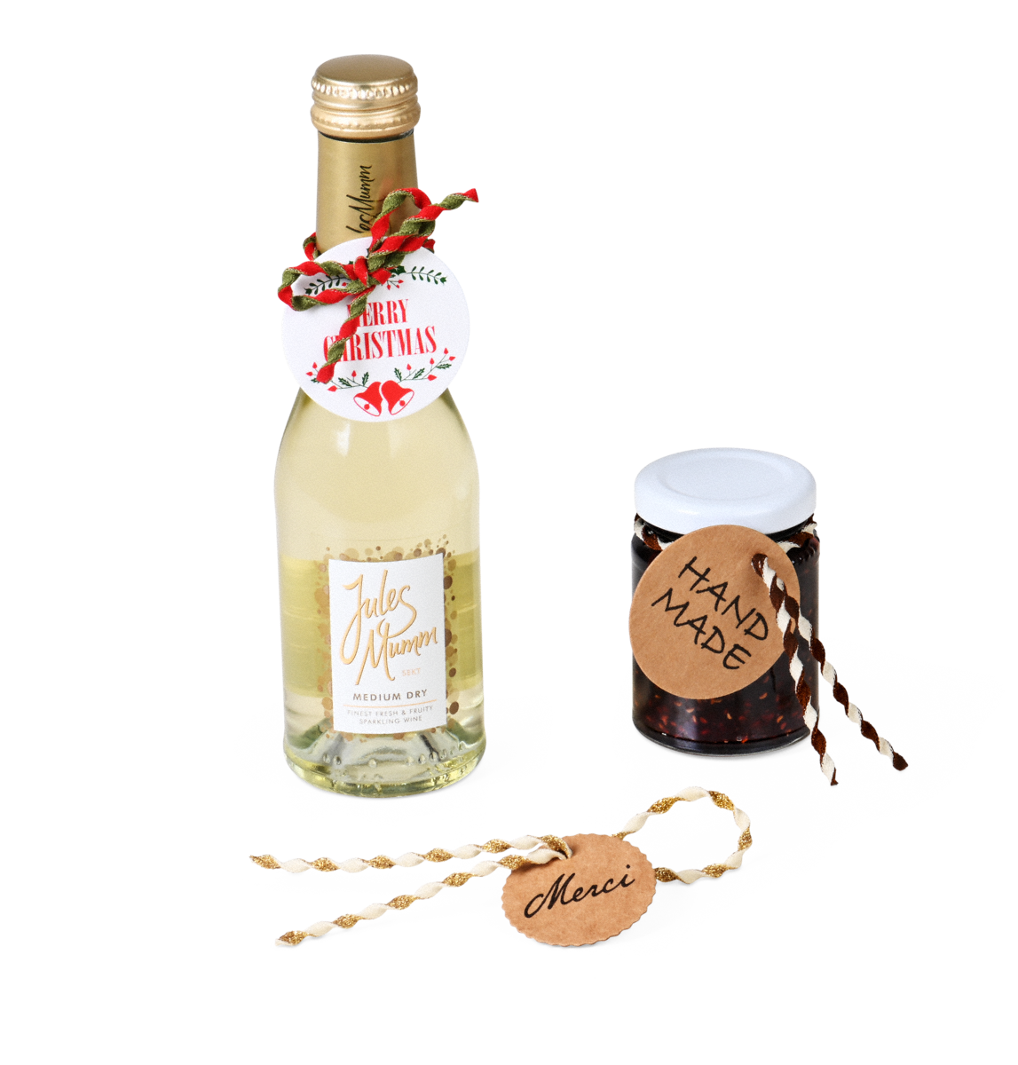 Geschenk- & Produktanhänger mit Verschluss-Kordel