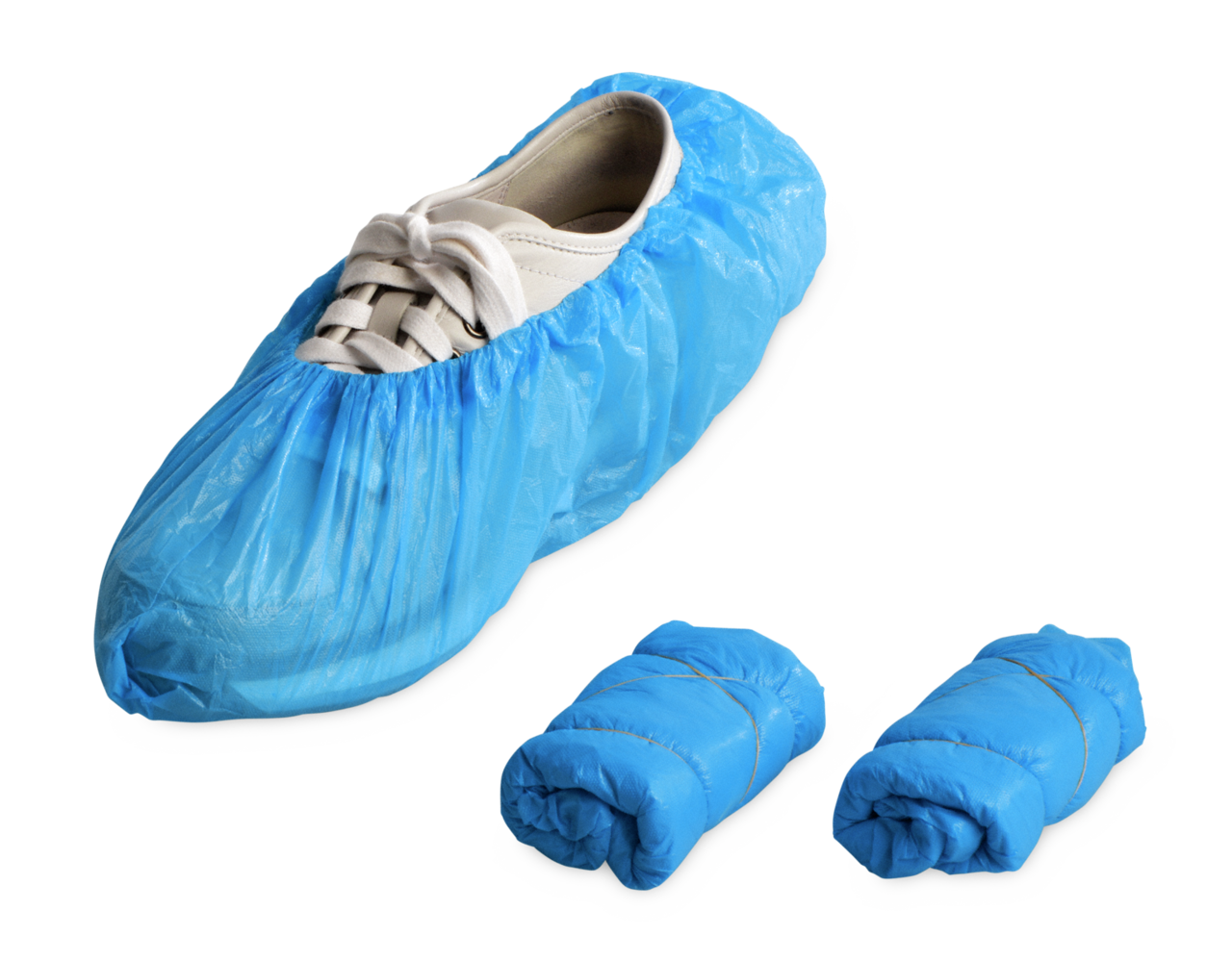 Einweg-Schuhüberzieher CPE, blau