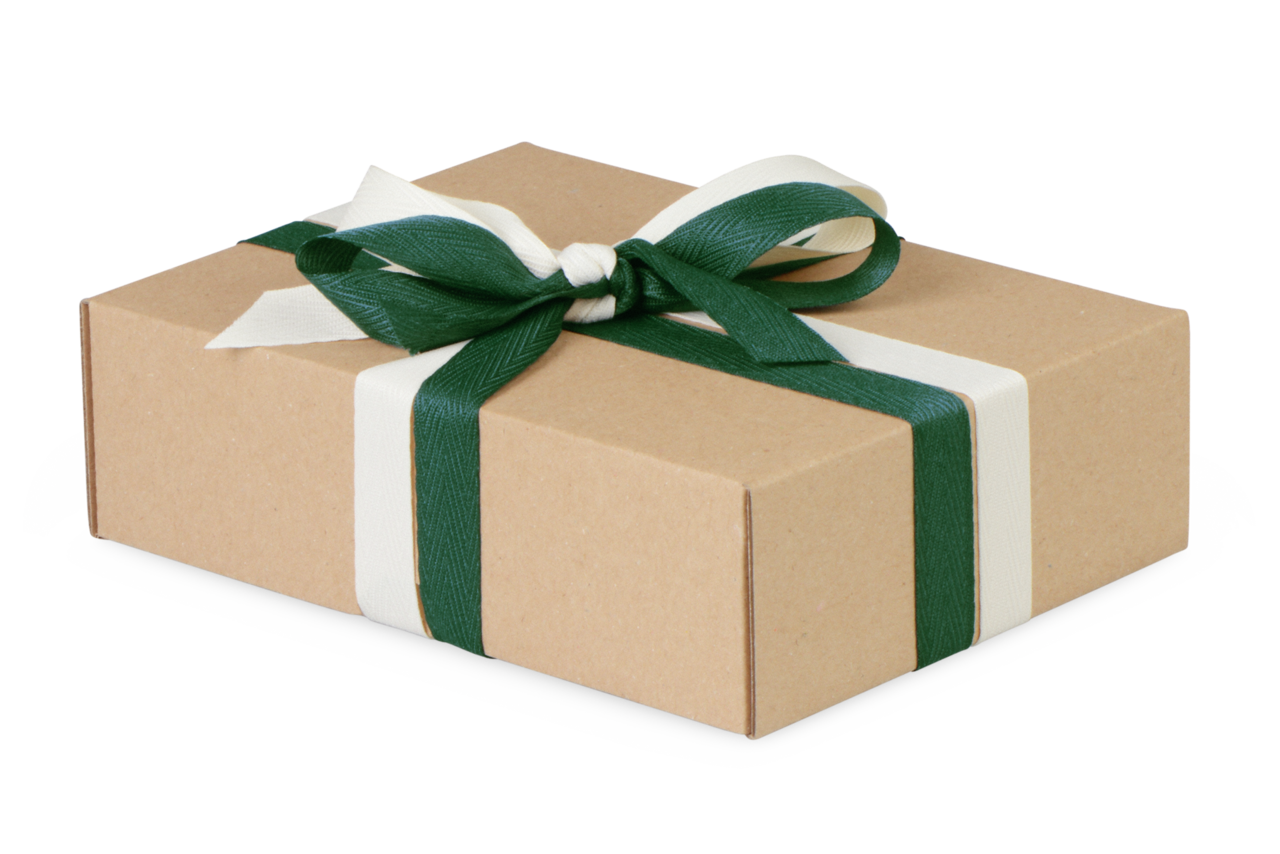 Geschenkband aus Recyclingmaterial 