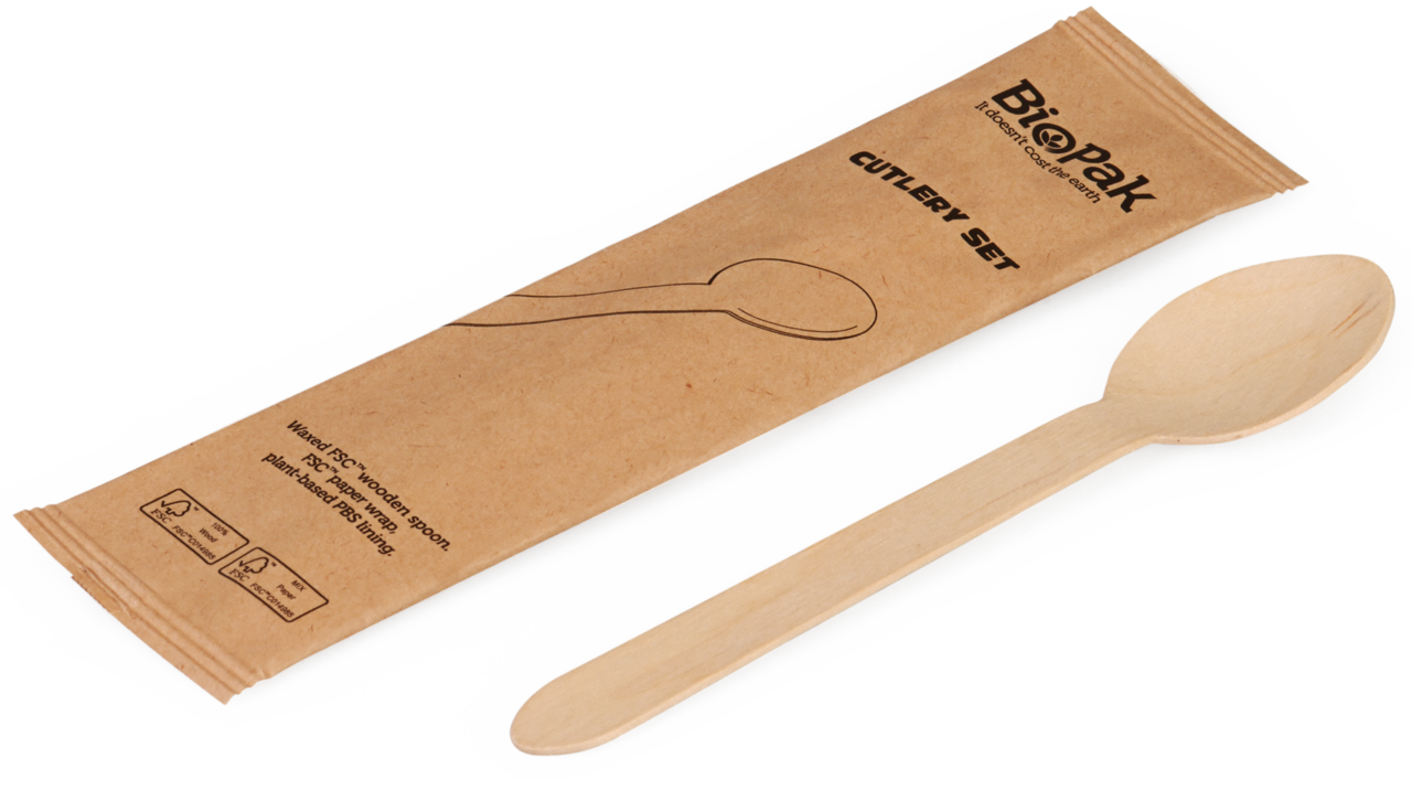 Holzlöffel gewachst, einzeln verpackt
