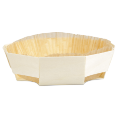 Holzbackform, 110×110×35 mm, achteckig, «Octopuce», 100 ml