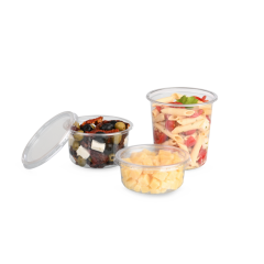 Gourmet-Runddose aus rPET CLASSIC & Deckel