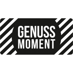 Motiv-Etikett, 45 × 90 mm, rechteckig, «Genussmoment»