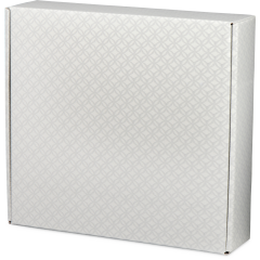 Flaschen-Geschenkkarton EXKLUSIV, 4er, 340×370×90 mm, grau