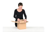 … mit zweiter Einlage U-förmig die drei verbleibenden Schachtelseiten isolieren …
