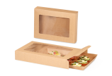 Catering-Karton braun & Servierplatte