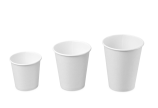Heißgetränke-Becher PE-beschichtet weiß
