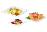 Teller aus Bagasse eckig
